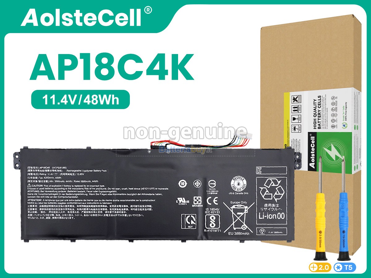 Batteria per Acer AP18C4K(3ICP5/81/68)