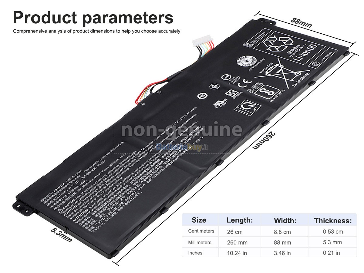 Batteria per Acer Aspire 3 A315-44P-R9HM