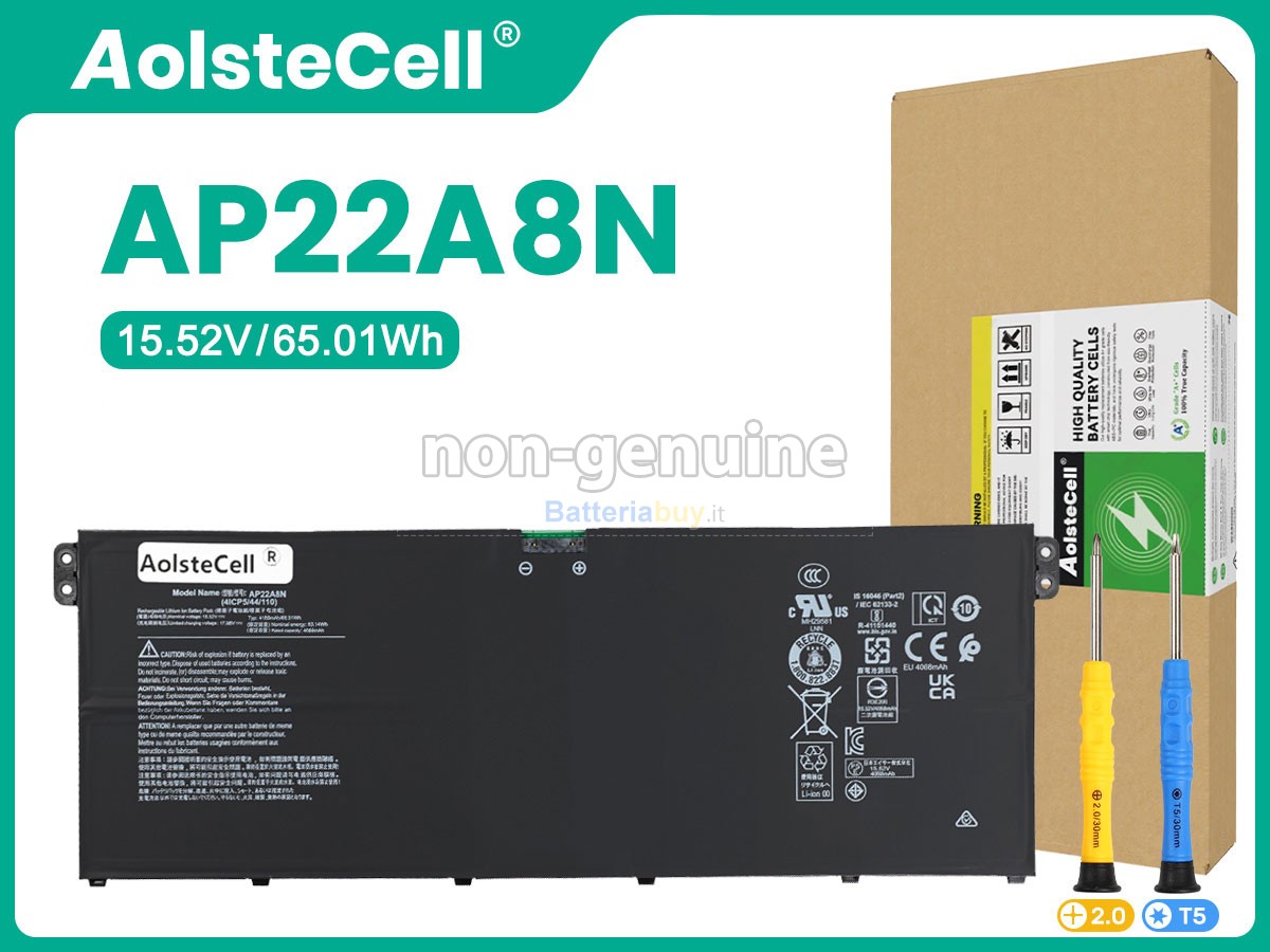 Batteria per Acer AP22A8N(4ICP4/65/123)