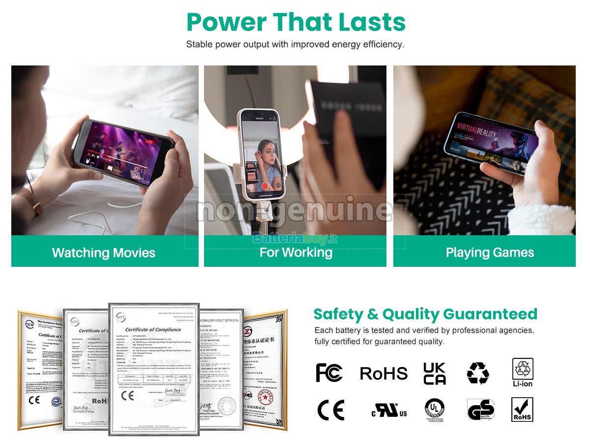 Batteria per Apple A1542