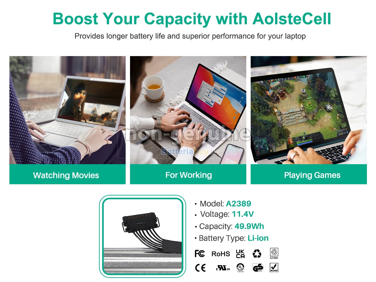 Batteria per Apple A2389