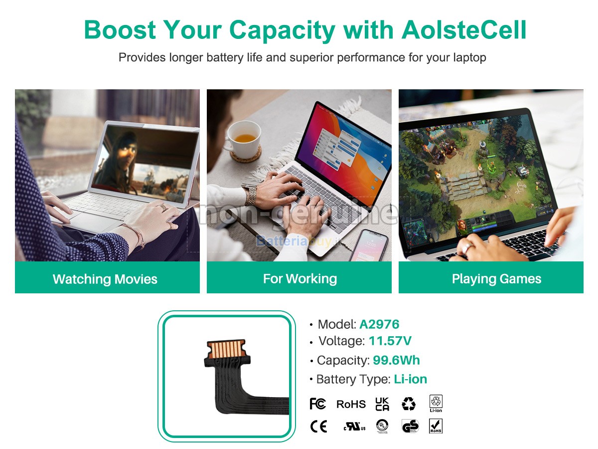 Batteria per Apple A2991 EMC 8408