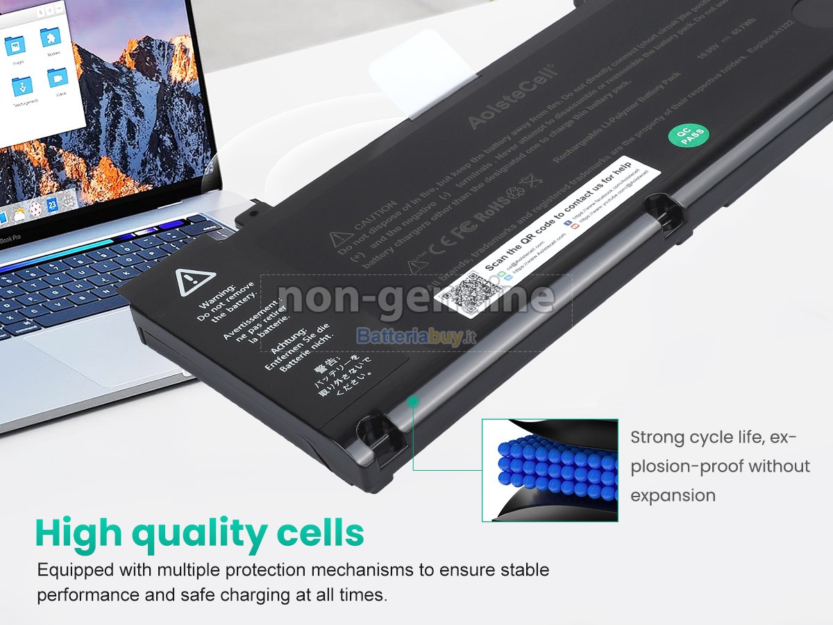 Batteria per Apple A1278 EMC 2326