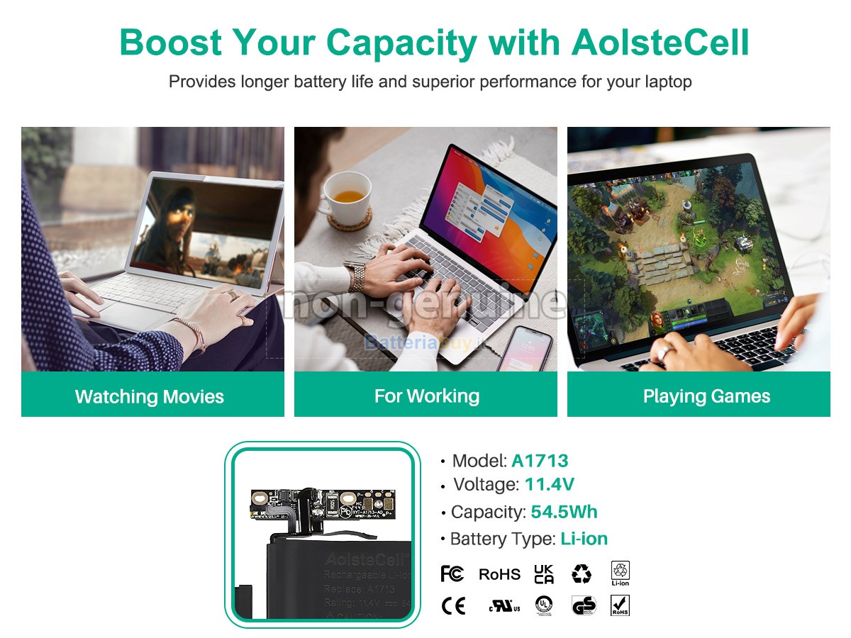 Batteria per Apple MLL42CH/A