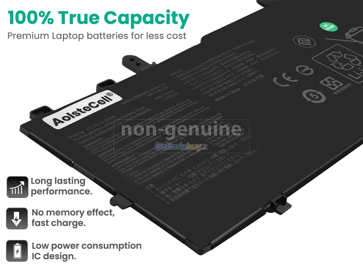 Batteria per Asus C21N1714