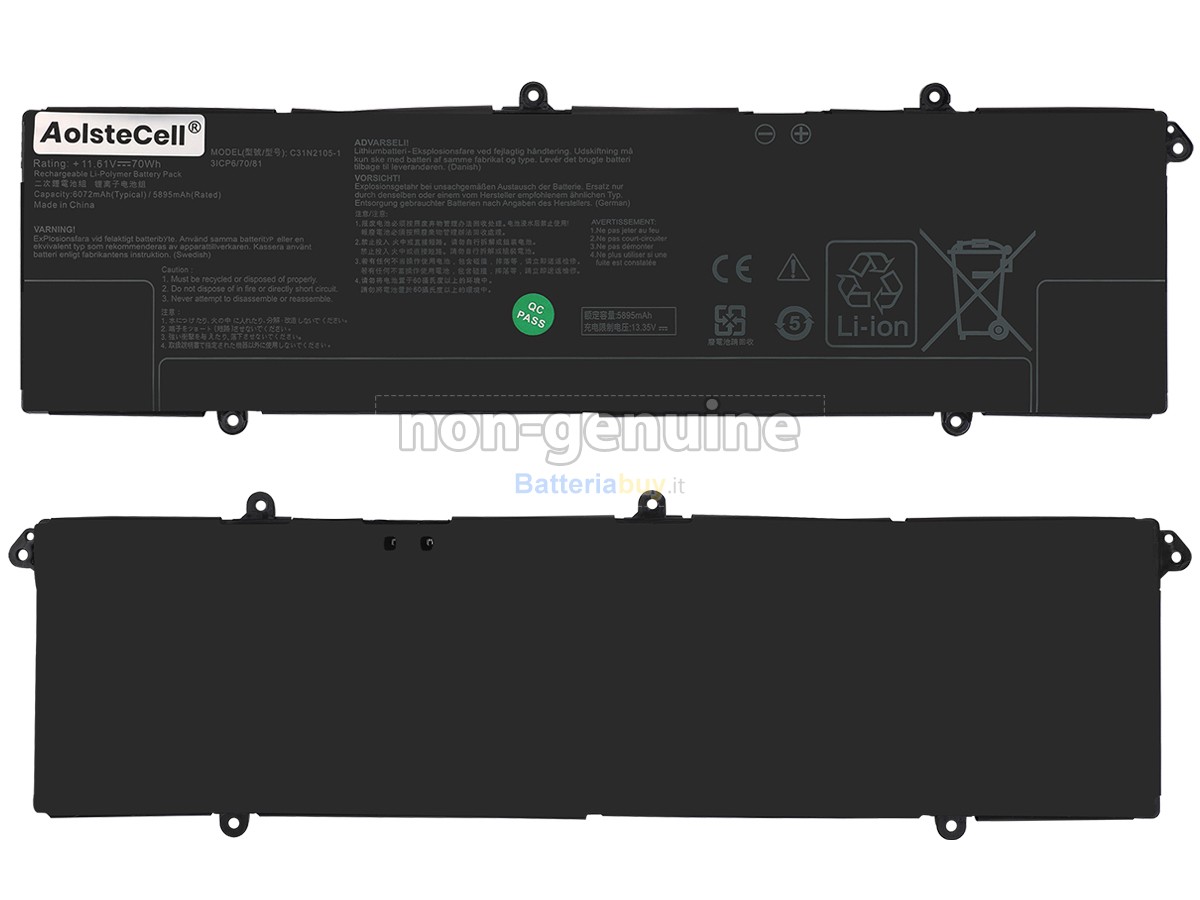 Batteria per Asus VivoBook S15 OLED N5504VN