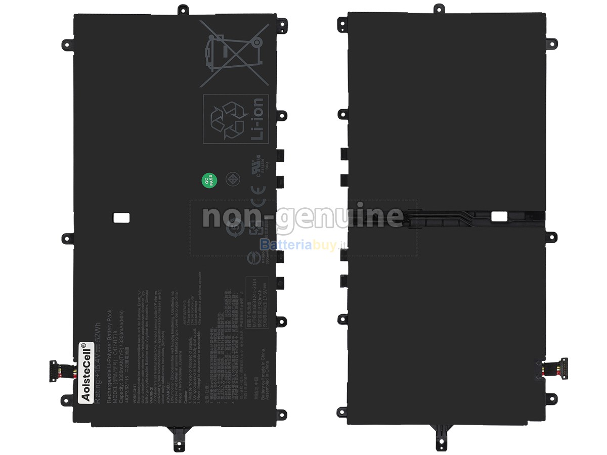 Batteria per Asus NOVAGO TP370QL-EL002T