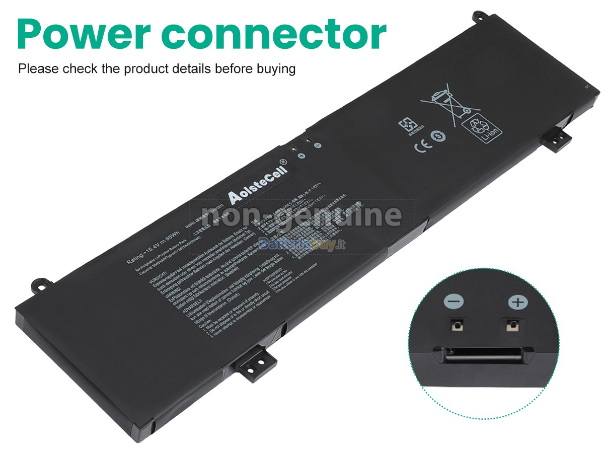 Batteria per Asus Rog STRIX SCAR 17 G733ZX-KH034