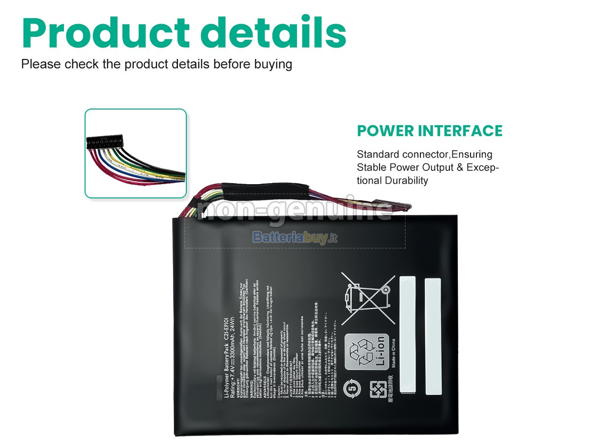 Batteria per Asus TF101-1B048A