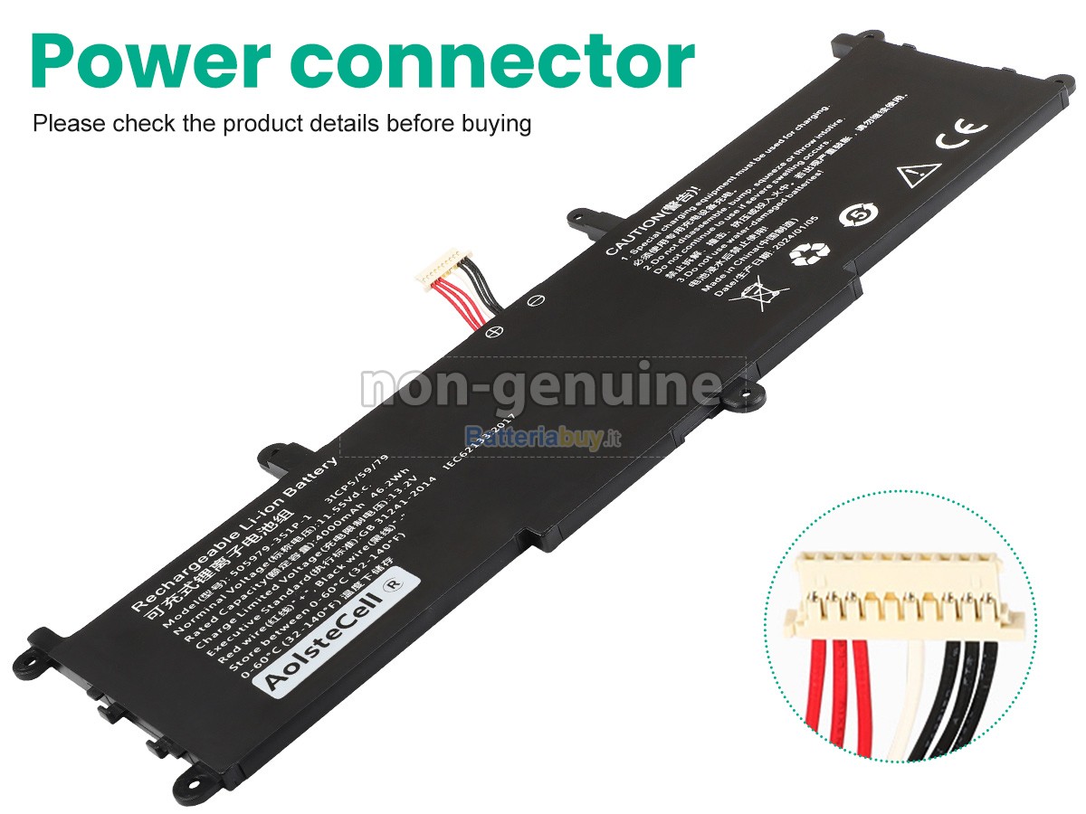 Batteria per CHUWI 505979-3S1P-1