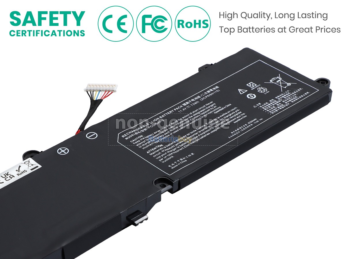 Batteria per Clevo SCHENKER KEY 15 COMET LAKE