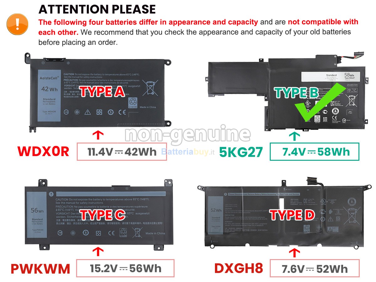 Batteria per Dell Inspiron 14 7000