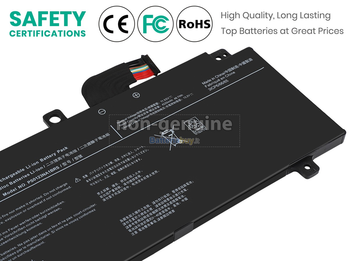 Batteria per Dynabook PS0123NA1BRS