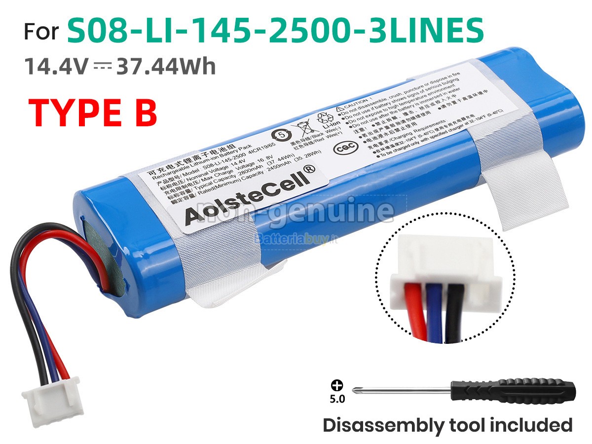 Batteria per Ecovacs DJ35