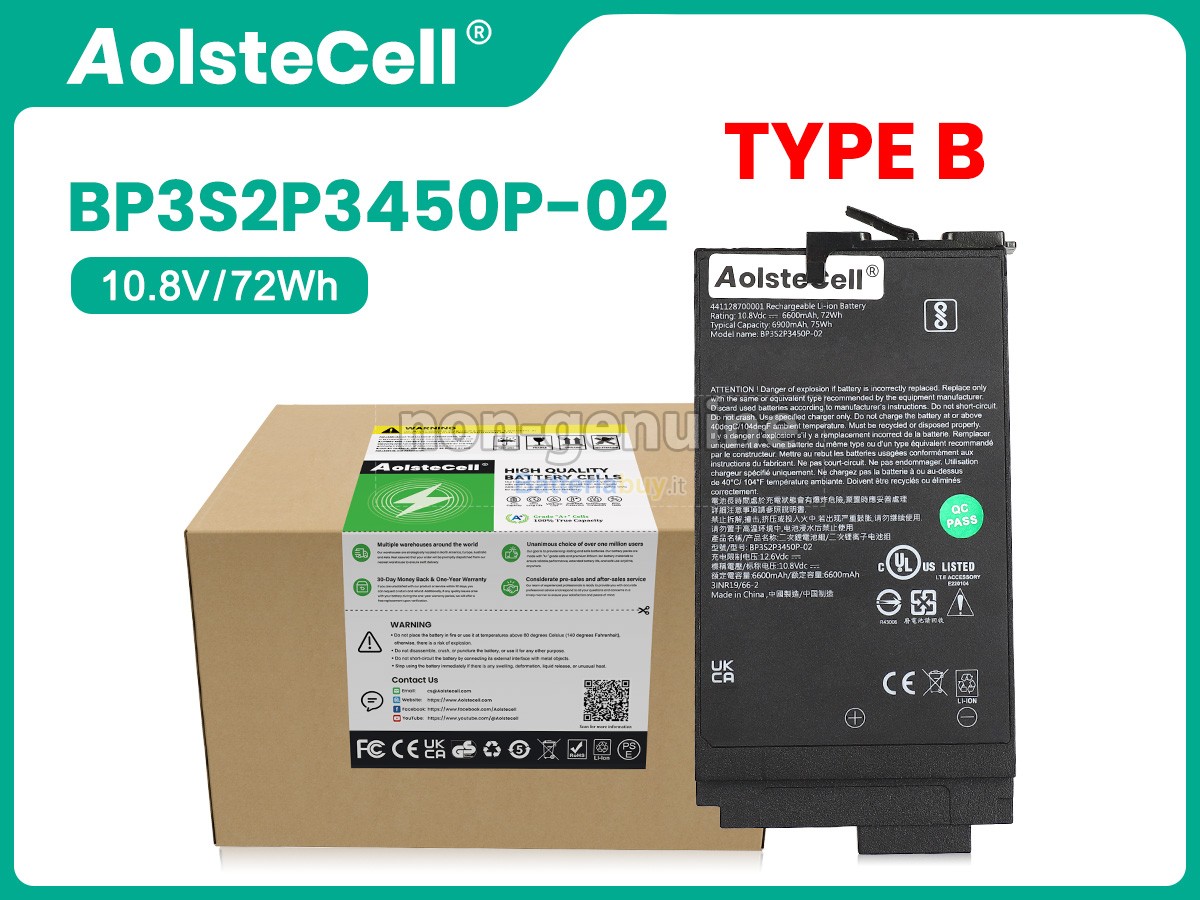 Batteria per Getac 242128700001