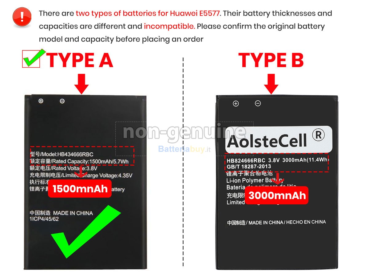 Batteria per Huawei E5577