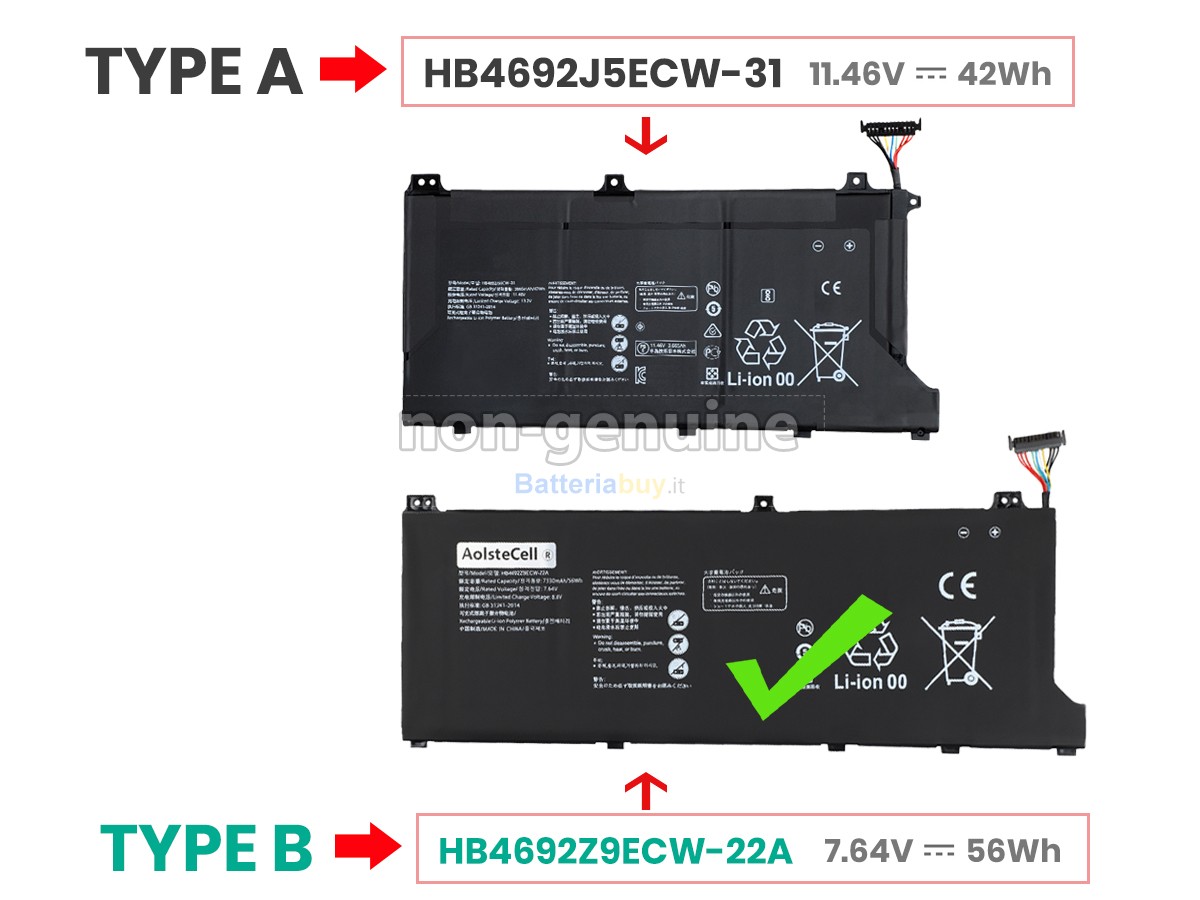 Batteria per Huawei MATEBOOK D15 (2020)