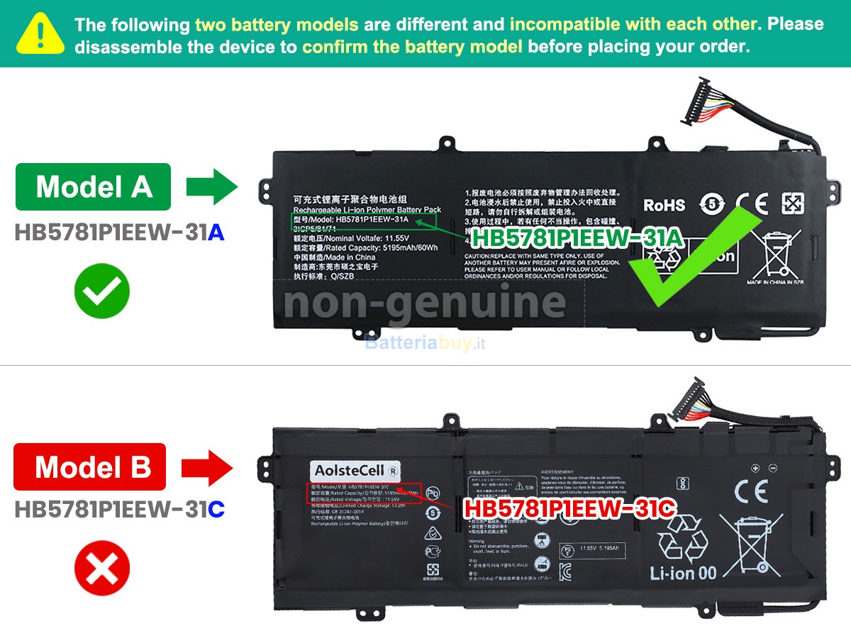Batteria per Huawei HKD-W76
