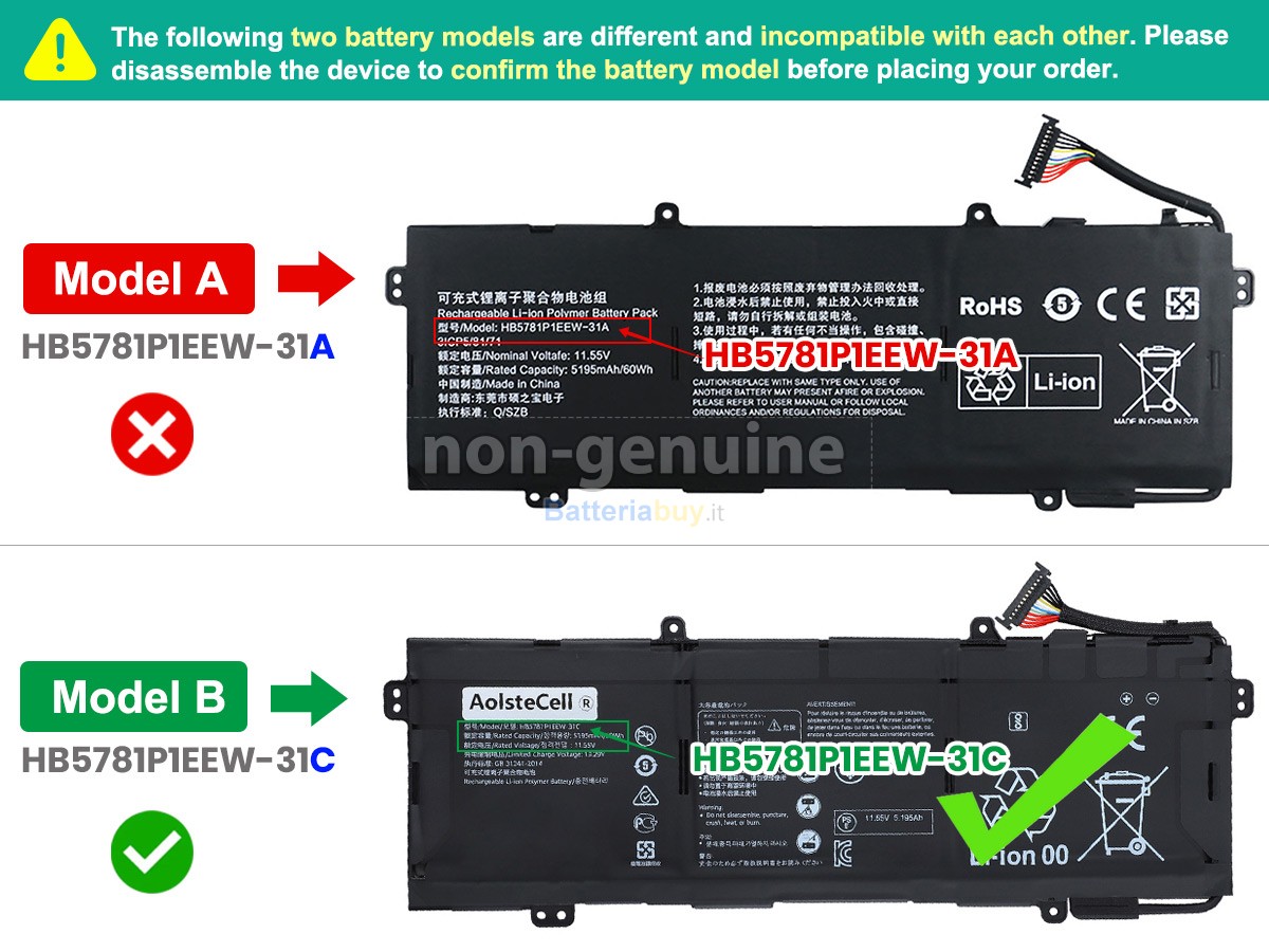 Batteria per Huawei HKD-W76
