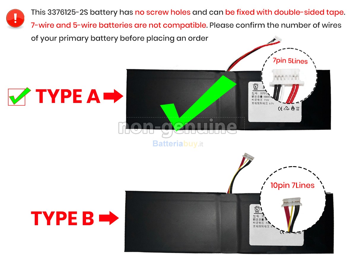 Batteria per Jumper EZBOOK S5