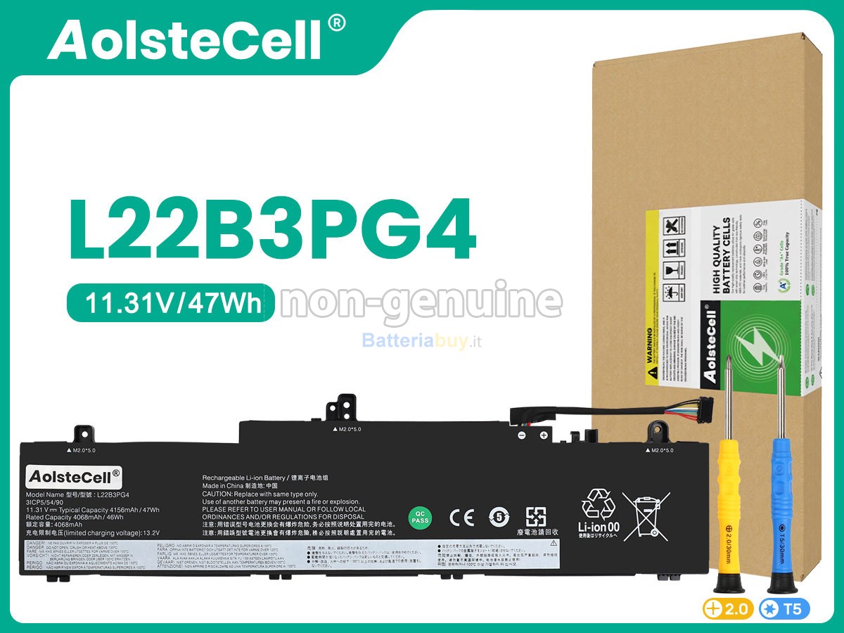 Batteria per Lenovo L22D3PG4