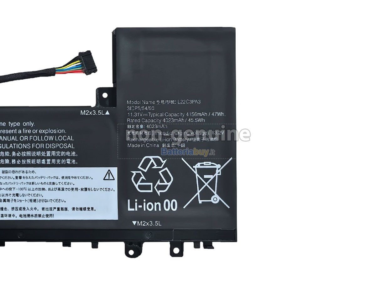 Batteria per Lenovo IdeaPad SLIM 5 14ABR8-82XE0063AU