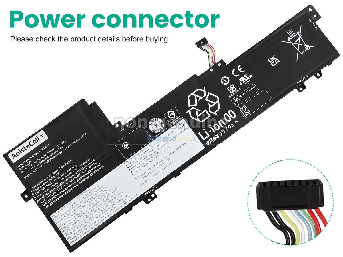 Batteria per Lenovo L22L4PA5
