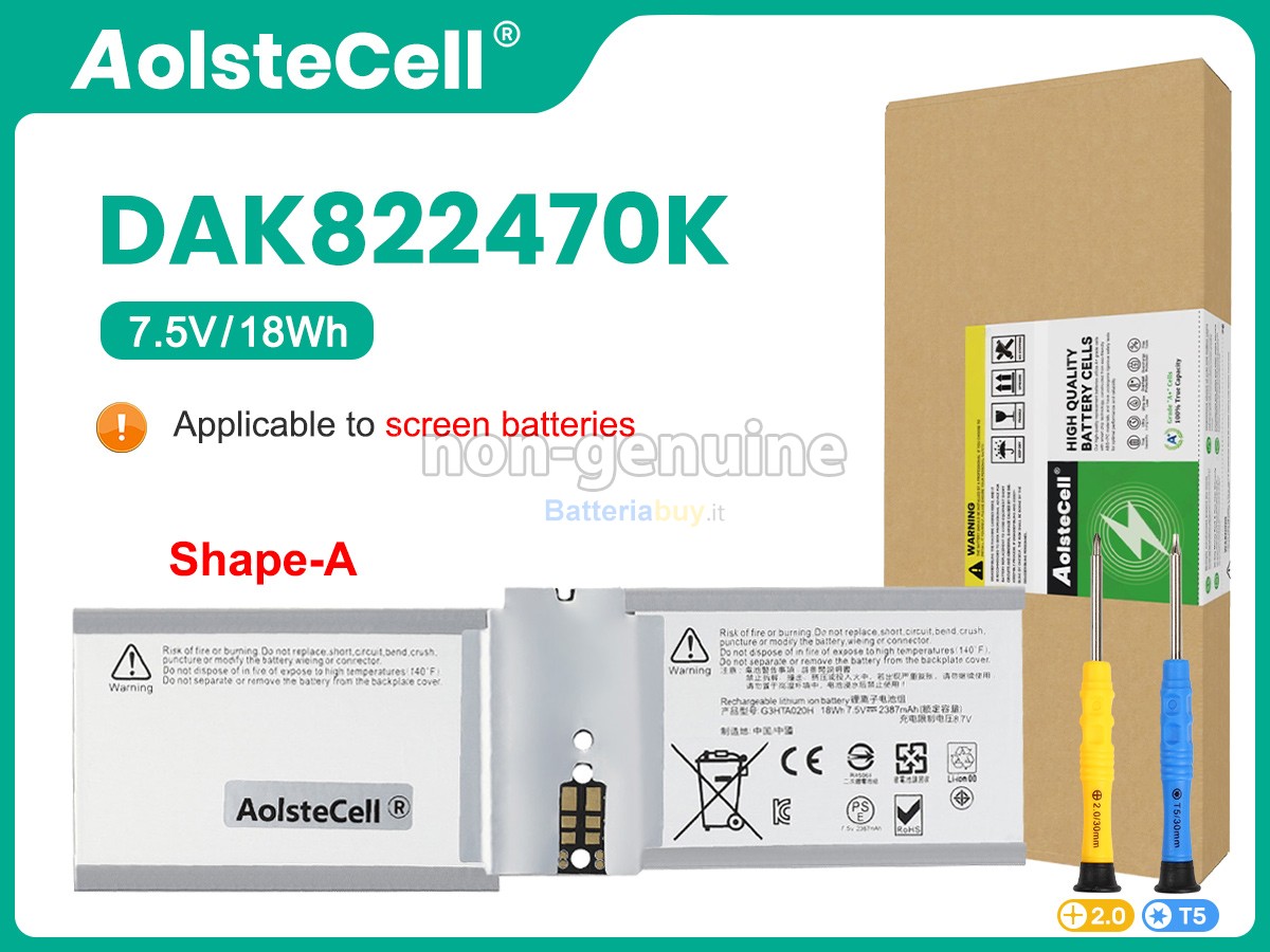 Batteria per Microsoft Surface BOOK 2 1832