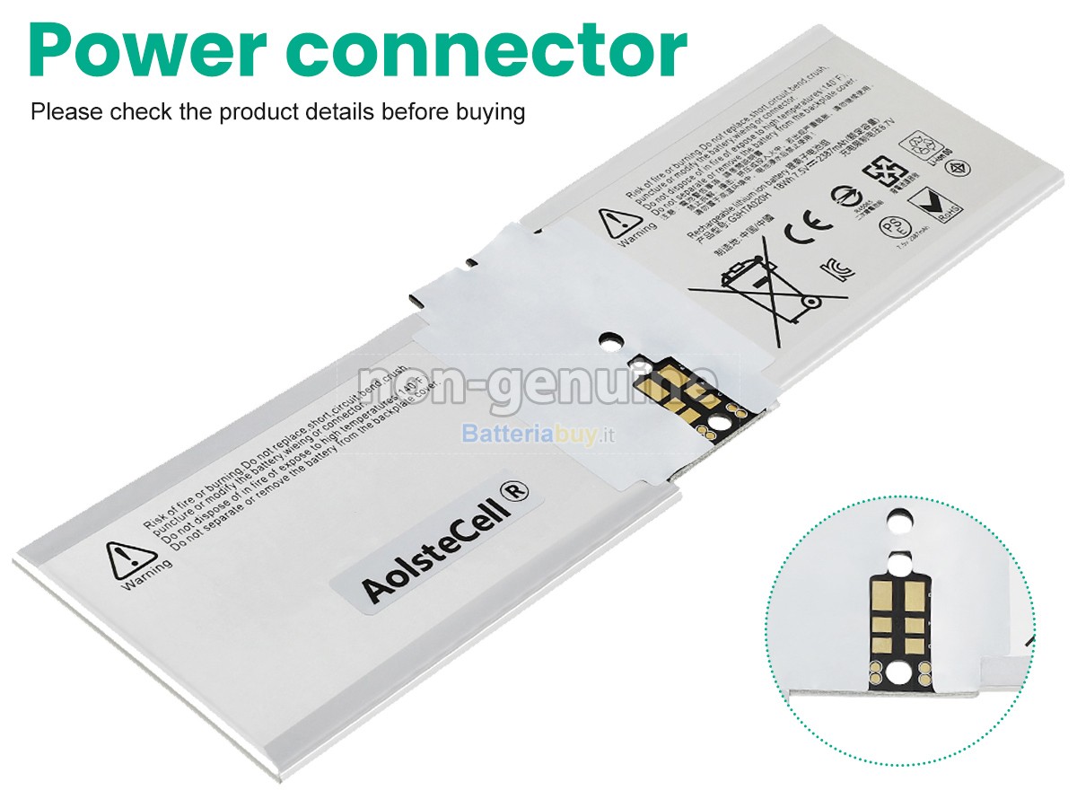 Batteria per Microsoft Surface BOOK 2 1832