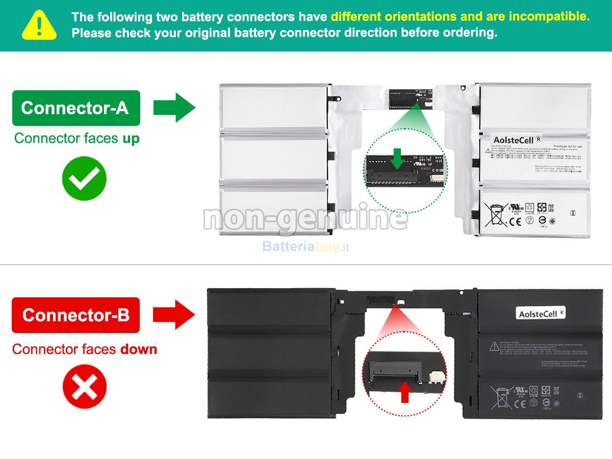 Batteria per Microsoft Surface BOOK2 KEYBOARD