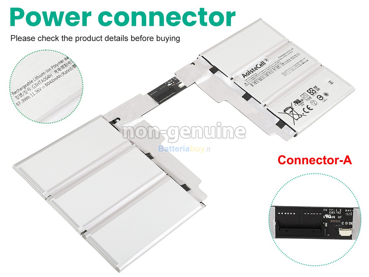 Batteria per Microsoft Surface BOOK2 KEYBOARD