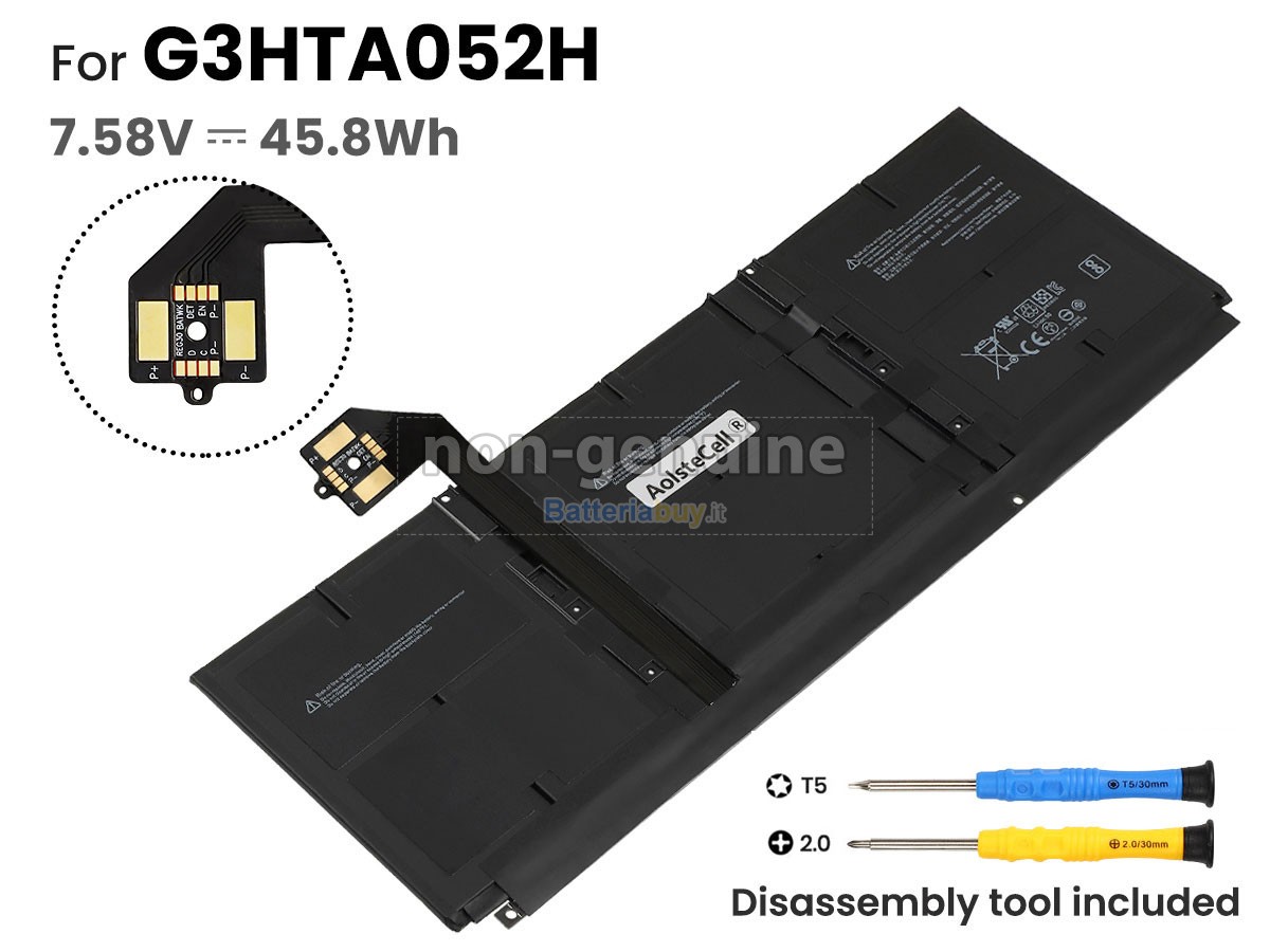 Batteria per Microsoft G3HTA053H