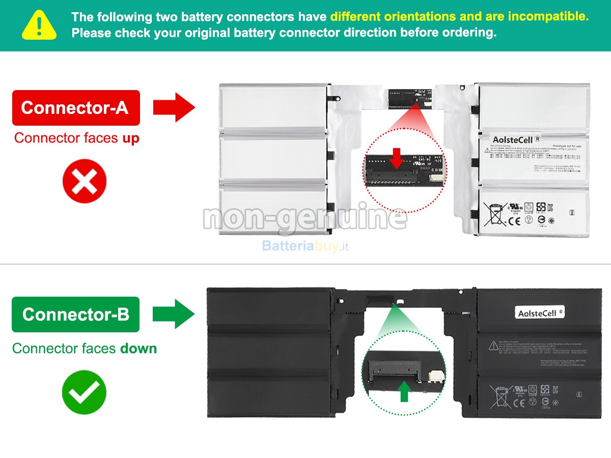 Batteria per Microsoft Surface BOOK2 KEYBOARD
