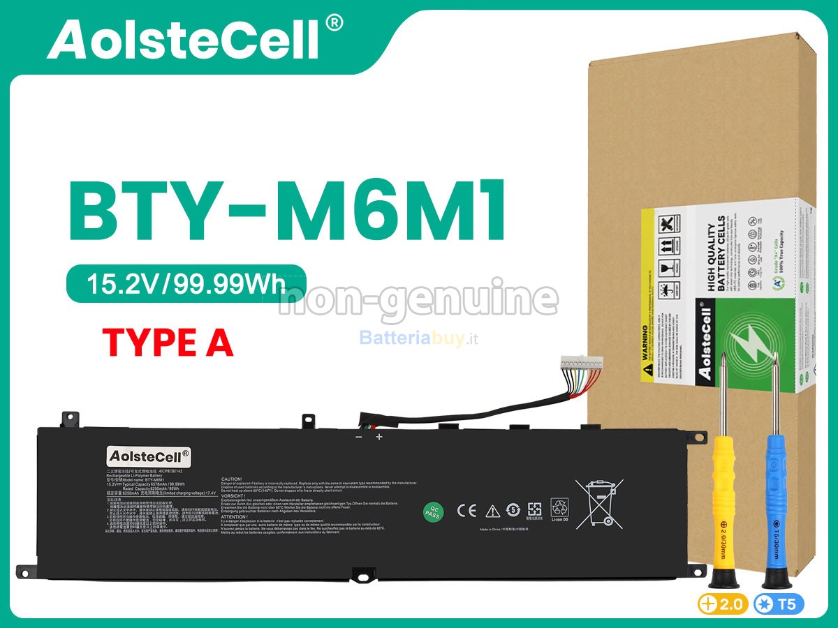 Batteria per MSI STEALTH GS77 12U