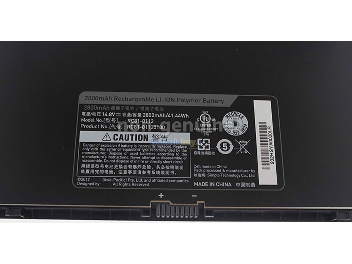 Batteria per Razer BLADE RC81-0112